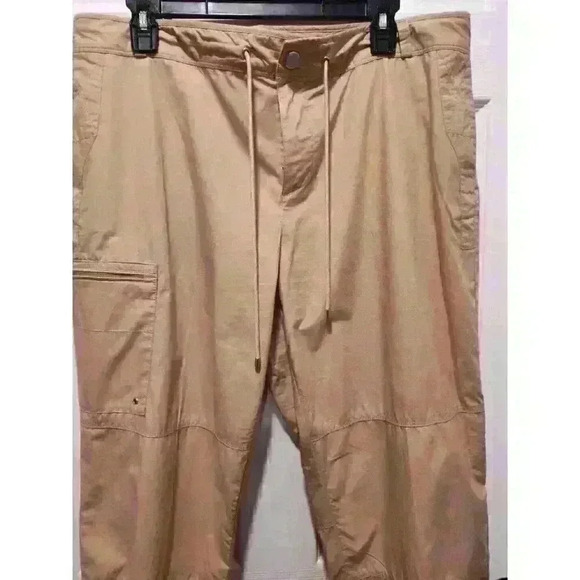 Lauren Ralph Utility Cargo Drawstring Waist Straight Leg Loose Fit Pants Size 14 - Picture 8 of 13